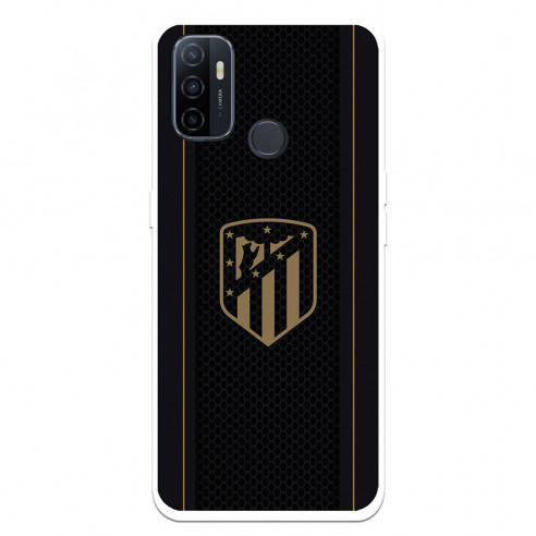 Coque pour Oppo A11s du Atlético de Madrid Ecusson doré Fond Noir  - Licence Officielle Atlético de Madrid