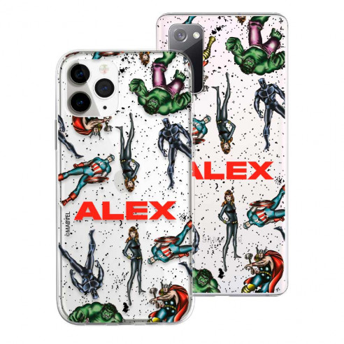 Coque Personnalisée Marvel - Dessin Personnages Avengers