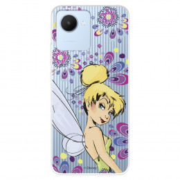 Funda para Realme C30 Oficial de Disney Campanilla Flores - Peter Pan