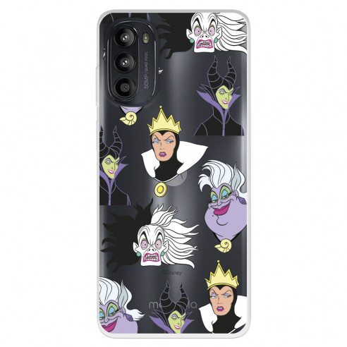 Funda para Motorola Moto G52 Oficial de Disney Villanas Patrón - Villanas Disney