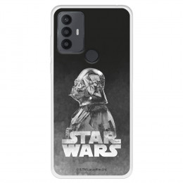 Funda para TCL 306 Oficial de Star Wars Darth Vader Fondo negro - Star Wars