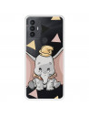 Funda para TCL 306 Oficial de Disney Dumbo Silueta Transparente - Dumbo