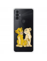 Funda para TCL 306 Oficial de Disney Simba y Nala Silueta - El Rey León