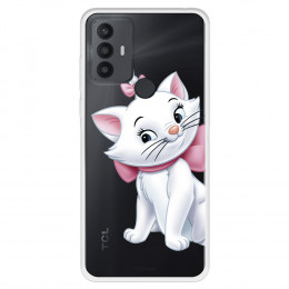 Funda para TCL 306 Oficial de Disney Marie Silueta - Los Aristogatos