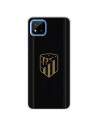 Funda para Realme Narzo 50 del Atlético de Madrid Escudo Dorado Fondo Negro  - Licencia Oficial Atlético de Madrid