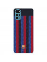 Funda para Motorola Moto G22 del FC Barcelona Fondo Rayas Verticales  - Licencia Oficial FC Barcelona