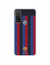 Funda para TCL 20R 5G del FC Barcelona Fondo Rayas Verticales  - Licencia Oficial FC Barcelona