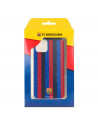 Funda para TCL 20R 5G del FC Barcelona Fondo Rayas Verticales  - Licencia Oficial FC Barcelona