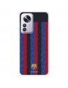 Funda para Xiaomi 12 del FC Barcelona Fondo Rayas Verticales  - Licencia Oficial FC Barcelona