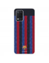 Funda para Realme Narzo 30 5G del FC Barcelona Fondo Rayas Verticales  - Licencia Oficial FC Barcelona