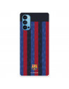 Funda para Oppo Reno4 5G del FC Barcelona Fondo Rayas Verticales  - Licencia Oficial FC Barcelona