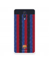 Funda para Alcatel 1X 2019 del FC Barcelona Fondo Rayas Verticales  - Licencia Oficial FC Barcelona