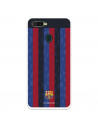 Funda para Oppo A7 del FC Barcelona Fondo Rayas Verticales  - Licencia Oficial FC Barcelona