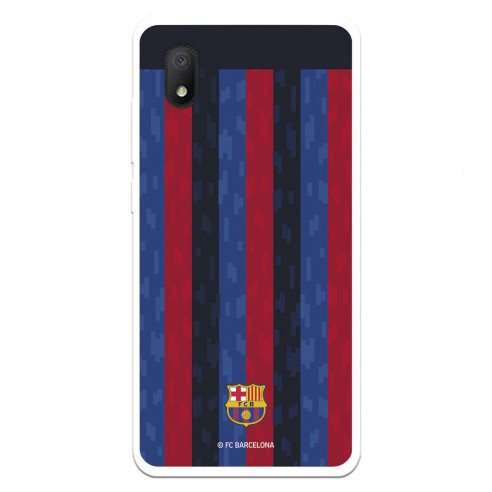 Funda para Alcatel 1B 2020 del FC Barcelona Fondo Rayas Verticales  - Licencia Oficial FC Barcelona