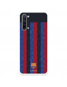 Funda para Oppo Find X2 Lite del FC Barcelona Fondo Rayas Verticales  - Licencia Oficial FC Barcelona