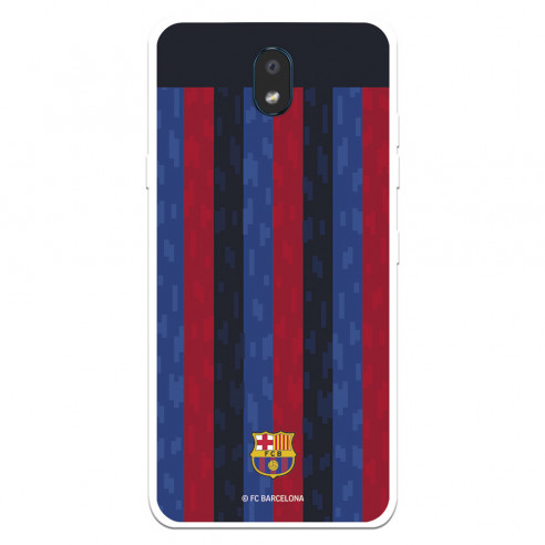 Funda para LG K30 del FC Barcelona Fondo Rayas Verticales  - Licencia Oficial FC Barcelona