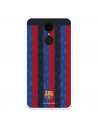 Funda para LG K8 2017 del FC Barcelona Fondo Rayas Verticales  - Licencia Oficial FC Barcelona