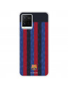 Funda para Vivo Y21S del FC Barcelona Fondo Rayas Verticales  - Licencia Oficial FC Barcelona