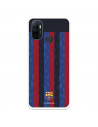 Funda para Oppo A53 del FC Barcelona Fondo Rayas Verticales  - Licencia Oficial FC Barcelona