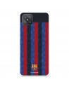 Funda para Oppo Reno4 Z 5G del FC Barcelona Fondo Rayas Verticales  - Licencia Oficial FC Barcelona