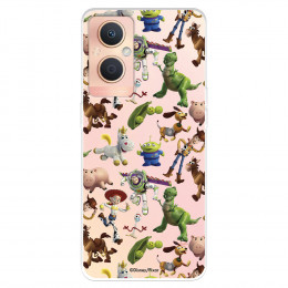 Funda para Oppo A96 5G Oficial de Disney Muñecos Toy Story Siluetas - Toy Story