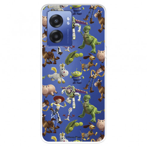 Funda para Oppo A77 5G Oficial de Disney Muñecos Toy Story Siluetas - Toy Story