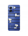 Funda para Oppo A77 5G Oficial de Peanuts Snoopy rayas - Snoopy