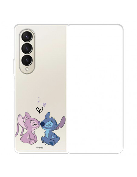 Funda para Realme X2 Pro Oficial de Disney Angel & Stitch Beso