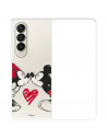 Funda para Samsung Galaxy Z Fold4 Oficial de Disney Mickey y Minnie Beso - Clásicos Disney