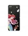 Funda para TCL 20Y Oficial de Disney Ariel y Sebastián Burbujas - La Sirenita