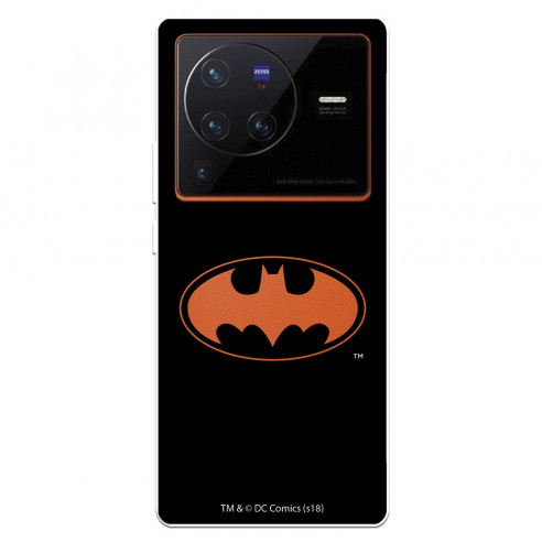 Funda para Vivo X80 Pro Oficial de DC Comics Batman Logo Transparente - DC Comics