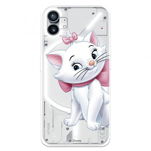 Coque pour Nothing Phone 1 Officielle de Disney Marie Silhouette - Les Aristochats