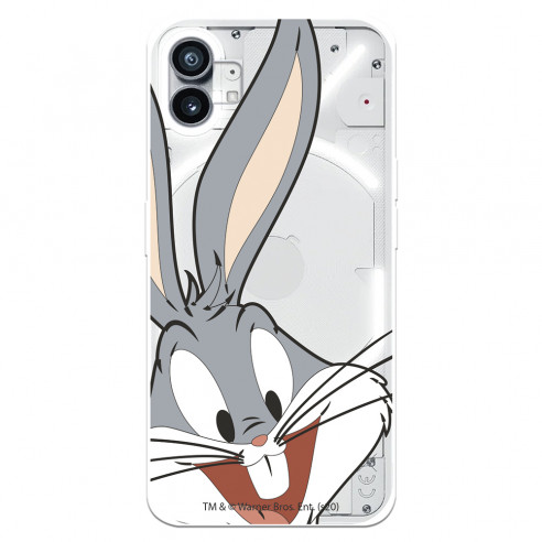 Coque pour Nothing Phone 1 Officielle de Warner Bros Bugs Bunny Silhouette Transparente - Looney Tunes