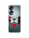 Coque pour Honor 70 Officielle de Disney Mickey et Minnie Bisou - Classiques Disney