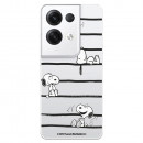 Funda para Oppo Reno 8 Pro Oficial de Peanuts Snoopy rayas - Snoopy