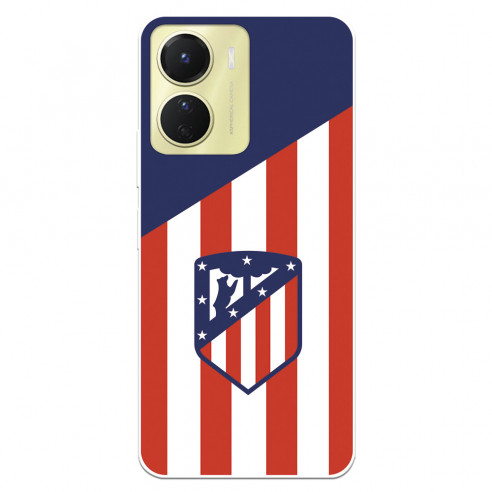 Funda para Vivo Y16 del Atlético de Madrid Escudo Fondo Atletico  - Licencia Oficial Atlético de Madrid