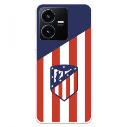 Funda para Vivo Y22S del Atlético de Madrid Escudo Fondo Atletico  - Licencia Oficial Atlético de Madrid