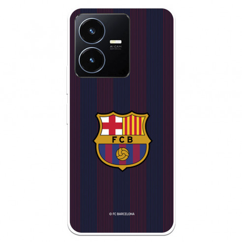 Funda para Vivo Y22S del FC Barcelona Rayas Blaugrana  - Licencia Oficial FC Barcelona