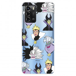 Funda para ZTE Blade A72 Oficial de Disney Villanas Patrón - Villanas Disney