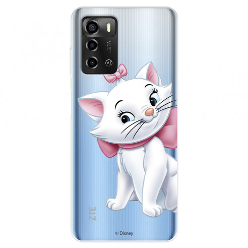 Funda para ZTE Blade A72 Oficial de Disney Marie Silueta - Los Aristogatos