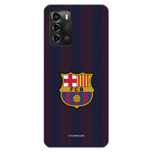 Funda para ZTE Blade A72 del FC Barcelona Rayas Blaugrana  - Licencia Oficial FC Barcelona