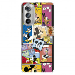 Funda para Motorola edge 30 Oficial de Disney Mickey Comic - Clásicos Disney