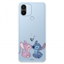 Funda para Xiaomi Redmi A1 Oficial de Disney Angel & Stitch Beso - Lilo & Stitch