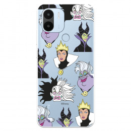 Funda para Xiaomi Redmi A1 Oficial de Disney Villanas Patrón - Villanas Disney