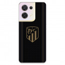 Funda para Oppo Reno 8 del Atlético de Madrid Escudo Dorado Fondo Negro  - Licencia Oficial Atlético de Madrid