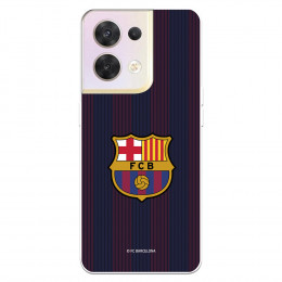 Funda para Oppo Reno 8 del FC Barcelona Rayas Blaugrana  - Licencia Oficial FC Barcelona