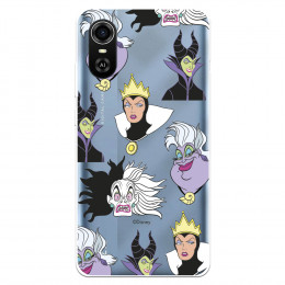 Funda para ZTE Blade A31 Plus Oficial de Disney Villanas Patrón - Villanas Disney