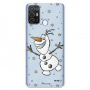 Funda para ZTE Blade A52 Oficial de Disney Olaf Transparente - Frozen