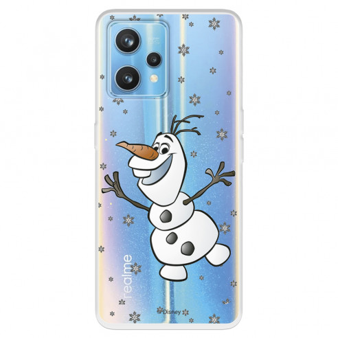 Funda para Realme 9 4G Oficial de Disney Olaf Transparente - Frozen