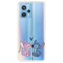 Funda para Realme 9 4G Oficial de Disney Angel & Stitch Beso - Lilo & Stitch